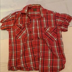 Great Northwest red plaid medium button shirt
